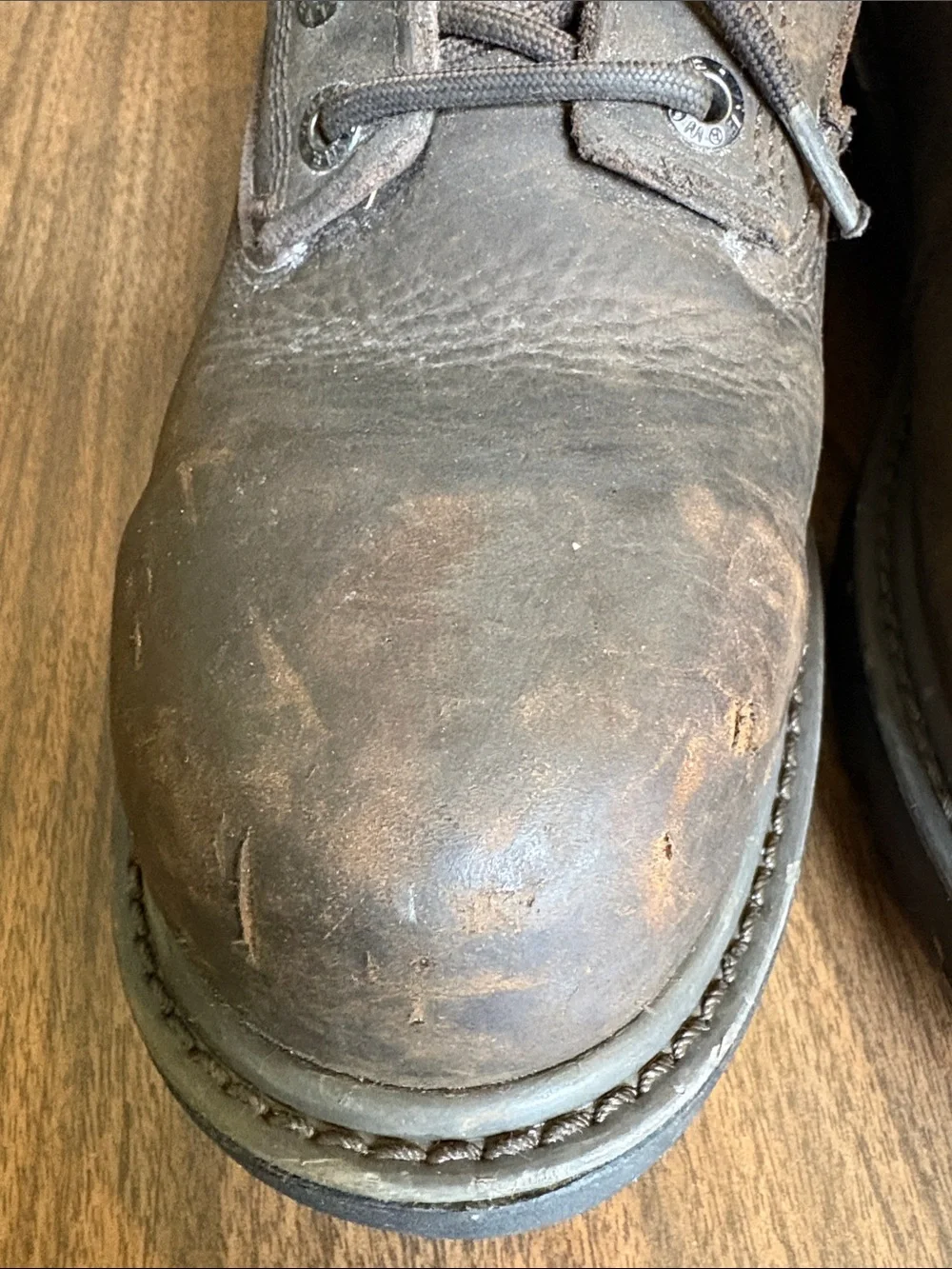 Wolverine Size 10 Waterproof Brown Leather Floorhand WP 6